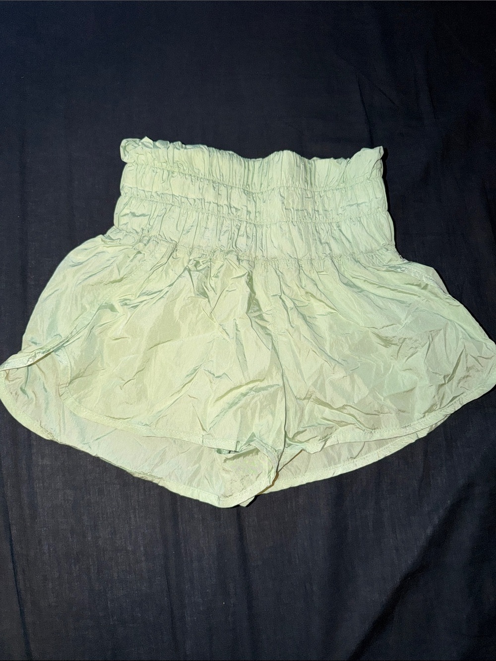FP Movement by Free People Pastel Mint Smocked-Waist Athletic Shorts